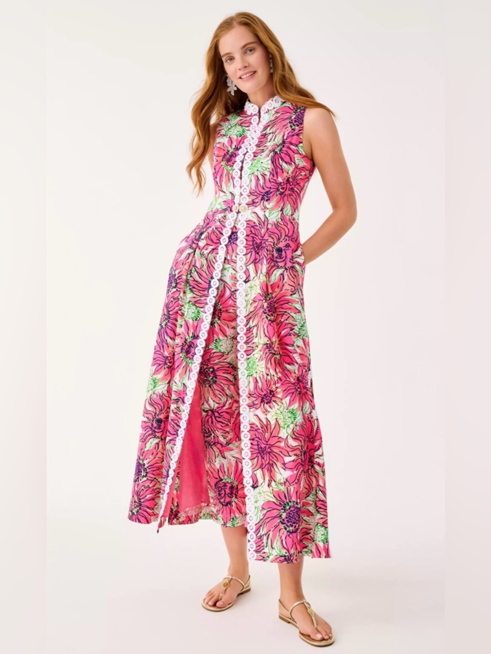 Lilly Pulitzer Vanaday Duster Vest. NWT size 8 - Picture 2 of 3